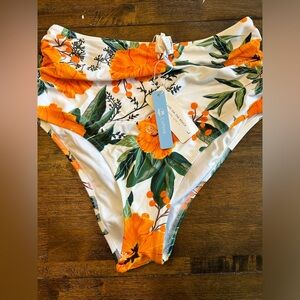 Cupshe orange high waist bikini bottom